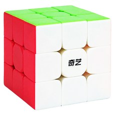 QYTOYS 奇藝 魔方格三階比賽專用魔術方塊, 六色螢光設計, 六色螢光版, 1個