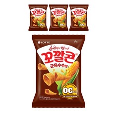 롯데제과 꼬깔콘 군옥수수맛, 67g, 4개