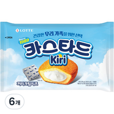 롯데웰푸드 카스타드 끼리크림치즈, 6개, 230g