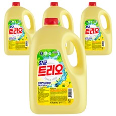Trio 抗菌洗潔精, 檸檬/青檸, 4.2kg, 4個
