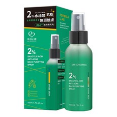 MY SCHEMING 我的心機 2%水楊酸抗痘修護美背噴霧, 100ml, 1瓶