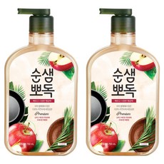 순샘 뽀독 애플향 주방세제, 750ml, 2개