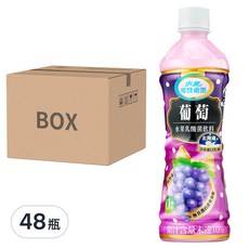 朝日可爾必思葡萄乳酸菌飲料，北海道產日本進口乳源，低熱量0%脂肪，果香濃郁，500ml x 24入, 48瓶