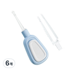 블루버킷 파스텔 LED 유아귀이개 블루, 6개, 1개입