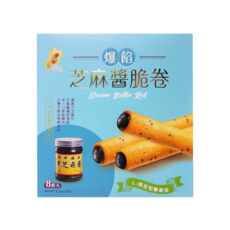 新竹福源 爆餡芝麻醬脆卷, 120g, 1盒
