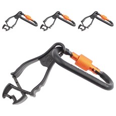ergodyne Ergodesign 手套夾 黑色 3400CA + 登山扣, 4個