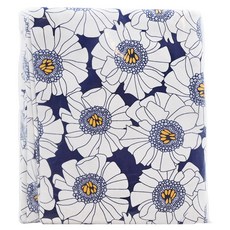 BED&DECO 牛津布 雛菊海軍藍款 1入, 110x180公分, 100%純棉, 110*180cm, 海軍藍雛菊款, 1條