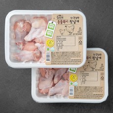 참프레 동물복지 인증 닭 윗날개 (냉장), 300g, 2개