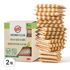 스카치브라이트 옥수수 망사수세미, 15개입, 2개