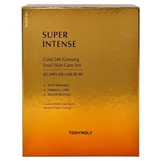 TONYMOLY 蝸牛至尊修護24K純金人蔘爽膚水乳4件組 - 抗皺, 緊緻, 保濕, 1組