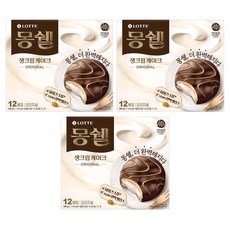 몽쉘 생크림케이크 오리지널 12개입, 408g, 3개