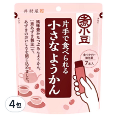 imuraya 井村屋 紅豆羊羹方便包 105g*4包入,日式傳統點心,獨立包裝方便攜帶, 4包