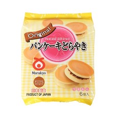 丸京 銅鑼燒 原味紅豆, 日本製造 6個入, 324g, 1包