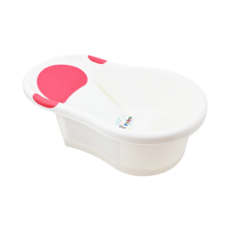 PUKU 藍色企鵝 mini浴盆 20公升，尺寸：L63.4 x W40.7 x H23.6公分, 粉色, 1個