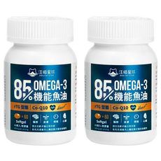 DOG CAT STAR 汪喵星球 85%頂級魚油，含omega-3, Co-Q10，60顆入, 60顆, 心臟/肝臟, 2瓶