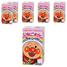 meiji 明治 麵包超人幼兒草莓牛奶, 125ml, 6入