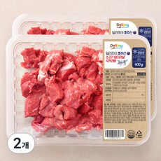 딜리조이 호주산 소고기 앞다리살 국거리용 (냉장), 400g, 2개