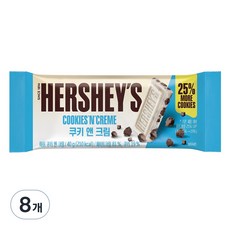 허쉬 쿠키 앤 크림 초콜릿, 40g, 8개