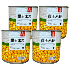 爭鮮 甜玉米粒 340g x 4罐組 (非基因改造, 開罐即食, 罐裝玉米粒), 4罐