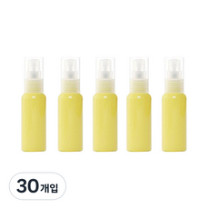 더자카 원컬러 미니 공병 50ml, 30개입, 옐로 - 실리콘공병