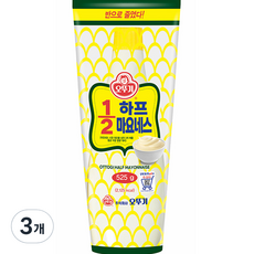 오뚜기 칼로리를 줄인 마요네스, 525g, 3개