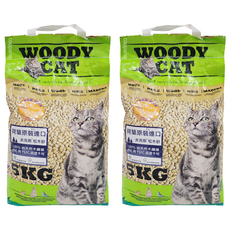 美克斯 WOODY CAT 松木砂, 5KG, 100% 純天然木纖維, FSC 與 PEFC 認證木材, 2包