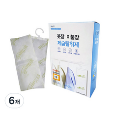 마수리 옷장이불장용 제습탈취제 본품, 100g, 6개