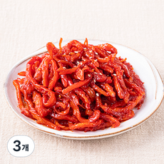 진미 오징어 양념볶음, 300g, 3개