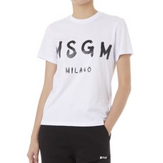 MSGM 여성용 Milano 반팔 티셔츠