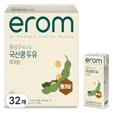 이롬 황성주 박사의 국산콩 두유 무가당, 3.04L, 2개 190ml, 32개