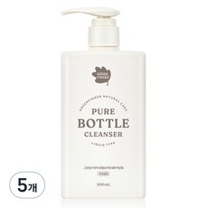 그린핑거 퓨어 젖병 앤 주방세제 액상형, 5개, 500ml