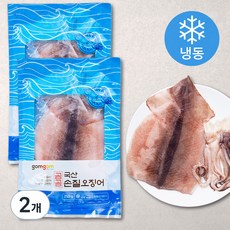 곰곰 국산 손질 오징어, 250g, 2개