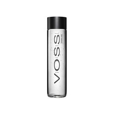 VOSS 芙絲 挪威氣泡礦泉水, 香檳級綿密氣泡 玻璃瓶裝 800ml, 375ml, 1瓶
