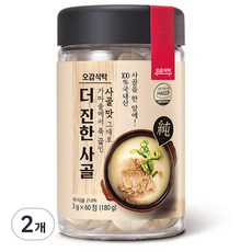 오감식탁 더 진한 사골 코인육수, 180g, 2개