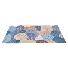 玄關絲圈地墊 藍色仲夏 50*80CM 聚酯纖維絲圈, 50 x 80cm6, 1.2kg, 1個