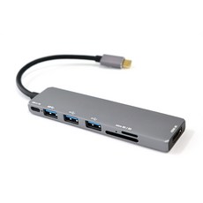 스토리링크 USB C타입 7포트 HDMI 멀티포트 허브 DEX 7UP SKP UH760V2 그레이