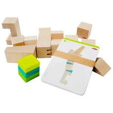 HABA 平衡積木套裝 29件，3D傾斜塔, 東倒西歪, 1盒