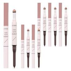 ETUDE 愛嬌眼線貼製造機眼線筆 0.1g+亮片 0.5g組, 桃子裸體, 6組