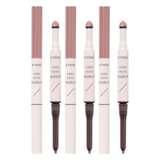 ETUDE 愛嬌眼線貼製造機眼線筆 0.1g+亮片 0.5g組, 香檳裸體, 3組