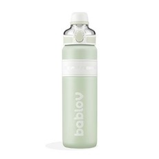 바블로브 파스텔 빨대 진공 보온보냉 텀블러, 미스티그린, 1000ml, 1개 미스티그린, 1000ml