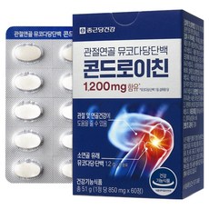 종근당건강 관절연골 뮤코다당단백 콘드로이친, 60정, 1개