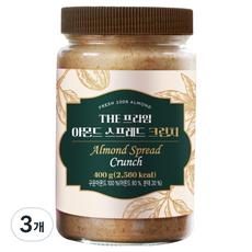 그린너트 더프라임 아몬드스프레드 크런치, 3개, 400g