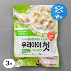 풀무원 우리아이첫물만두 돼지고기 & 버섯 (냉동), 500g, 3개 - 어린이만두