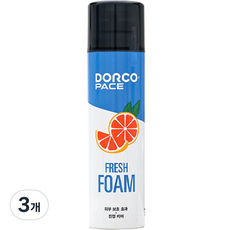 도루코 페이스 프레쉬 쉐이빙 폼 자몽향, 250ml, 3개