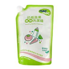 nac nac 奶瓶蔬果植物洗潔精 補充包, 600ml, 1包