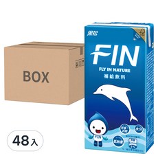 黑松 FIN 補給飲料, 低熱量, 補充水分及電解質, 等滲透壓好吸收, 300ml, 48入