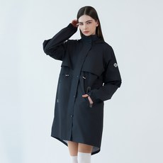 TECH SKIN 女款Rain Flex高爾夫雨衣, 黑色