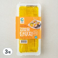 청정원 김밥용 단무지, 400g, 3개