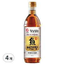 청정원 어간장, 4개, 830ml