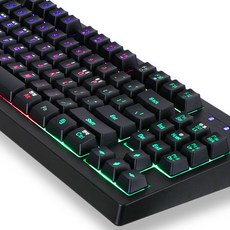 앱코 HACKER K150 텐키리스 레인보우 LED 게이밍 멤브레인 유선 키보드 - 이미지 7